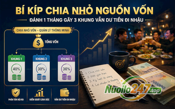 Bí kíp chia nhỏ nguồn vốn: Đánh 1 tháng gãy 3 khung vẫn dư tiền đi nhậu