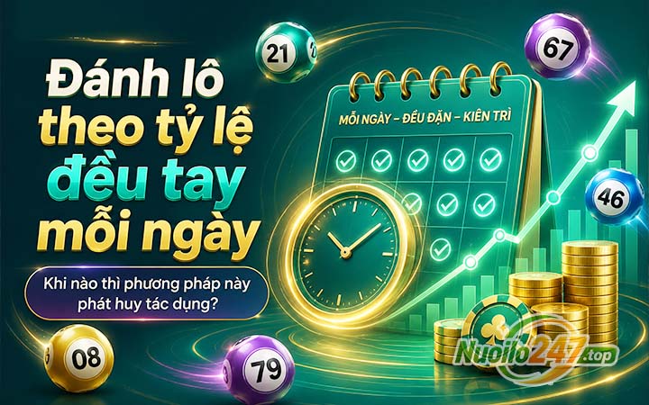 Đánh lô theo tỷ lệ đều tay mỗi ngày: Khi nào thì phương pháp này phát huy tác dụng?