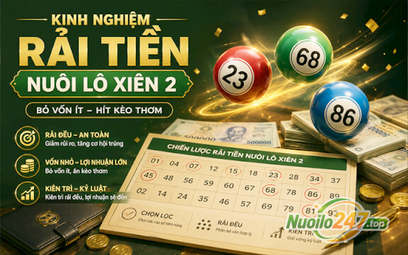 Kinh nghiệm rải tiền nuôi lô xiên 2: Bỏ vốn ít hít kèo thơm