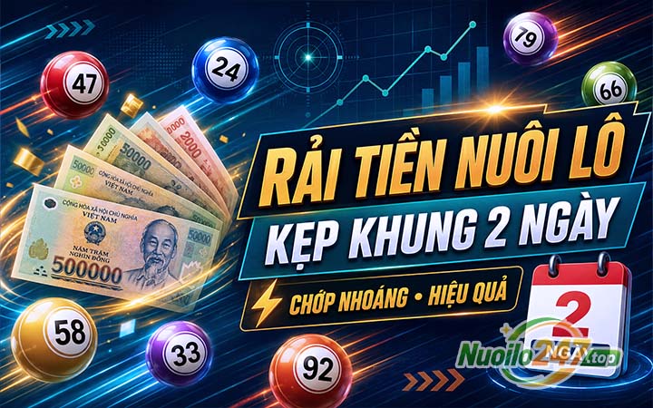 Kỹ thuật rải tiền nuôi lô kẹp khung 2 ngày: Chớp nhoáng và hiệu quả