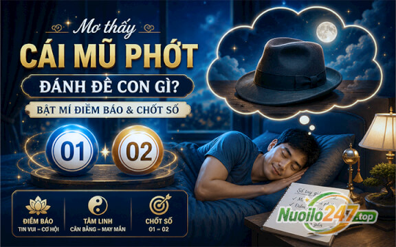 Mơ thấy cái Mũ phớt đánh đề con gì? Bật mí điềm báo & chốt số (01 - 02)