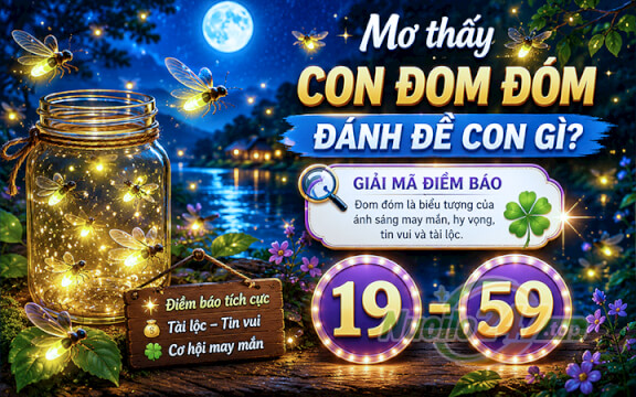 Mơ thấy con đom đóm đánh đề con gì? Giải mã điềm báo chốt số (19-59)