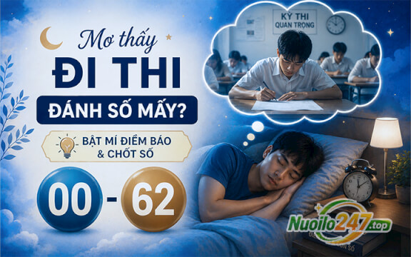 Mơ thấy đi thi đánh số mấy? Bật mí điềm báo & chốt số (00 - 62)