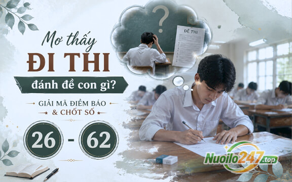 Mơ thấy đi thi đánh đề con gì? Giải mã điềm báo & chốt số (26 - 62)