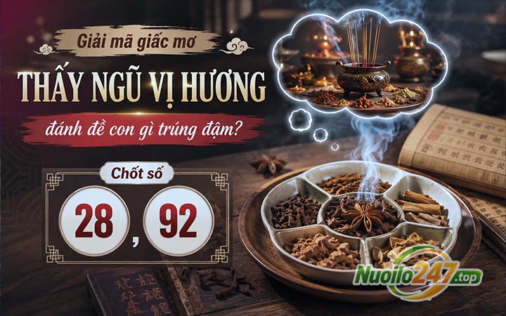 Giải mã giấc mơ thấy Ngũ vị hương đánh đề con gì trúng đậm? Chốt số 28, 92
