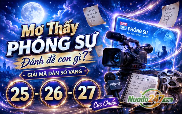 Mơ Thấy Phóng Sự Đánh Đề Con Gì? Giải Mã Dàn Số Vàng 25 - 26 - 27 Cực Chuẩn