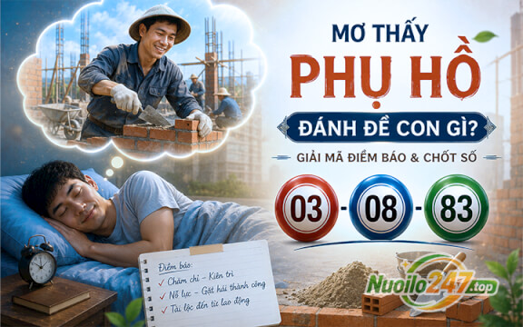 Mơ thấy phụ hồ đánh đề con gì? Giải mã điềm báo & chốt số (03 - 08 - 83)