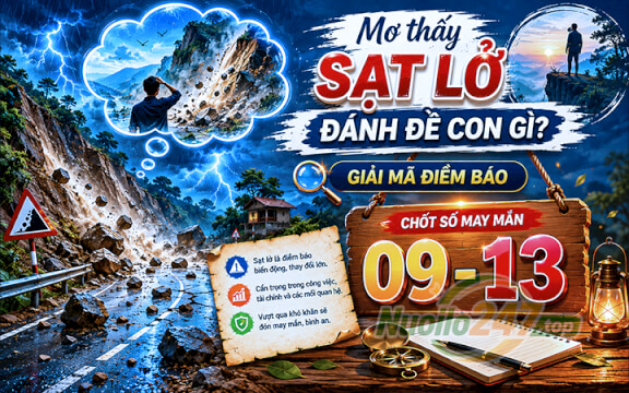 Mơ thấy sạt lở đánh đề con gì? Giải mã điềm báo chốt số (09-13)