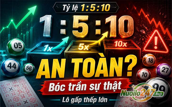 Tỷ lệ 1:5:10 có thực sự an toàn? Bóc trần sự thật về đánh lô gấp thếp lớn