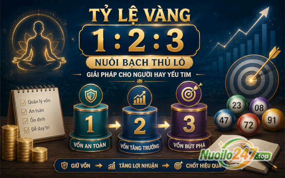 Tỷ lệ vàng 1:2:3 nuôi bạch thủ lô: Giải pháp cho người hay yếu tim